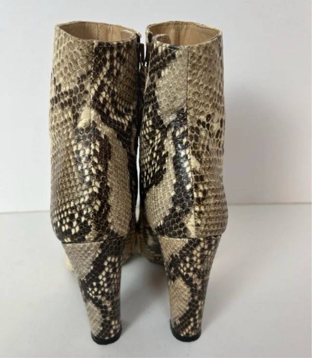 Botines Zara Piel Estampado Serpiente Talla 39