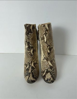 Botines Zara Piel Estampado Serpiente Talla 39