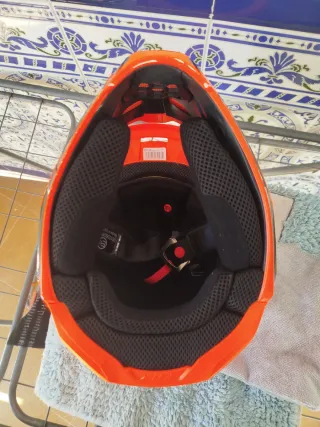 Casco Fox Motocross Niño Naranja/Negro