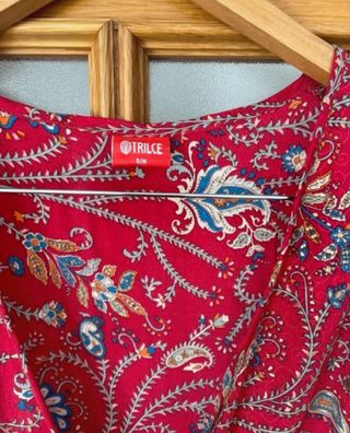 Vestido largo cruzado marca Trilce – Talla S/M