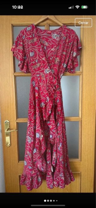 Vestido largo cruzado marca Trilce – Talla S/M