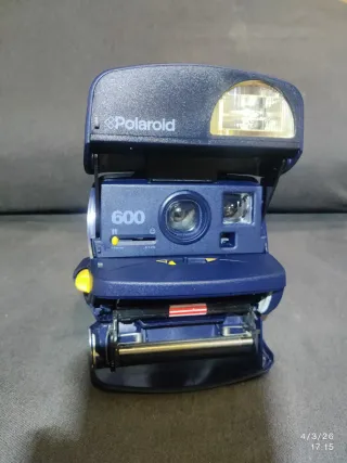 Cámara Polaroid 600 Azul