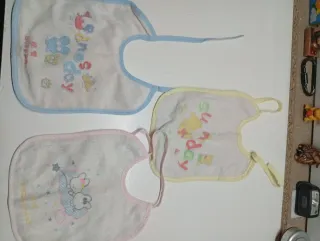 Lote 6 Baberos Bebé Dibujos