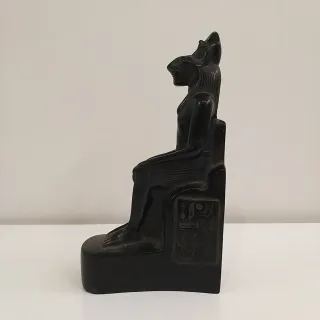 Figura Diosa Egipcia Sekhmet Piedra Negra