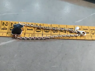 Pulsera Tous Plata y Piedra Negra