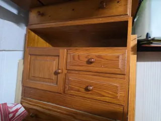 Mueble TV de pino macizo