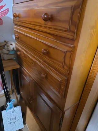 Mueble TV de pino macizo