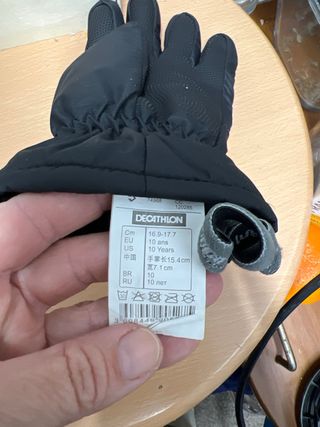 Guantes de esquí Wedze niño talla 10 años