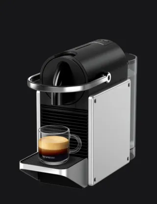 Cafetera Nespresso Pixie Plata , NUEVA