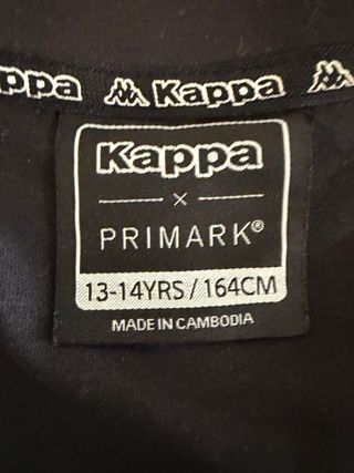 Conjunto Kappa Primark Negro Talla M
