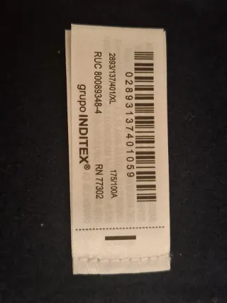 Chaqueta Zara Lana Azul Talla XL