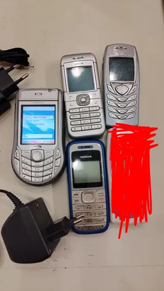 Nokia 6630, 6030, 1200, 6600 + Caricatore