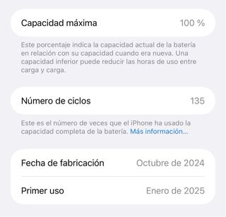 iPhone 16 Plus 100% SALUD batería