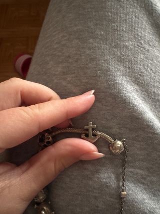 Charm Pandora Ancla Plata
