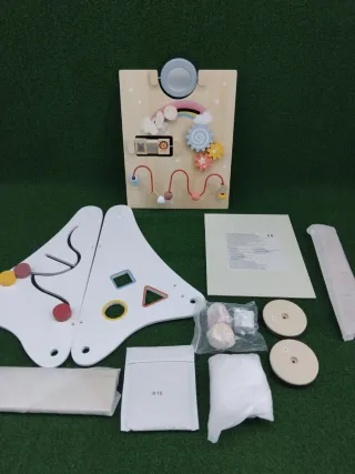 Andador 7 en 1 de madera para bebés de 1 año