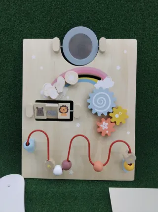 Andador 7 en 1 de madera para bebés de 1 año