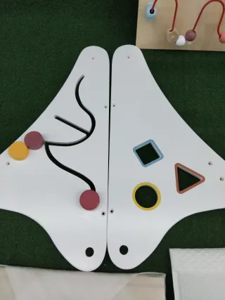 Andador 7 en 1 de madera para bebés de 1 año