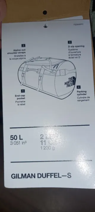 Borsa The North Face Gilman Duffel S 50L