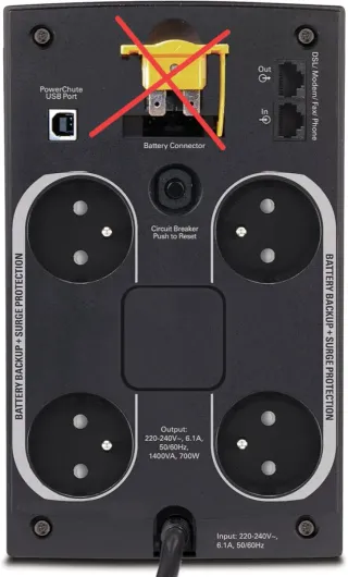 APC BX1400U-FR 1400VA 700W SAI UPS