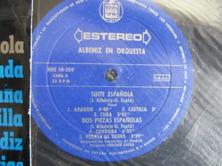Vinilo Albeniz Suite Española