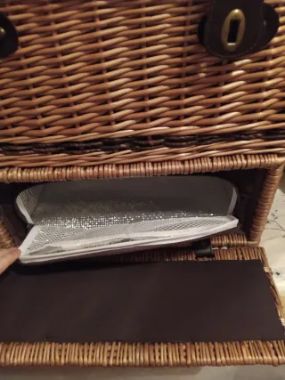 Cesta de picnic mimbre sin estrenar