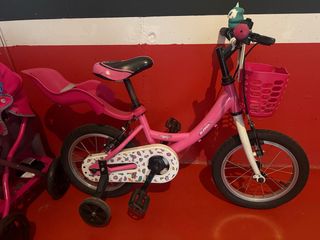 Bicicleta infantil rosa 14 pulgadas