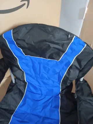 Silla Plegable Camping Relaxdays Azul