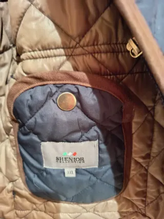 Parka acolchada azul hombre 3XL