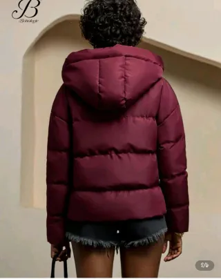 Plumas burdeos talla S