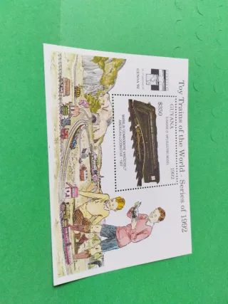 Francobolli Trenini Giocattolo del Mondo 1992