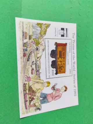 Francobolli Trenini Giocattolo del Mondo 1992