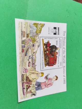 Francobolli Trenini Giocattolo del Mondo 1992