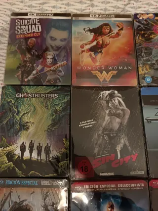 Steelbooks Películas 4K UHD y Blu-ray