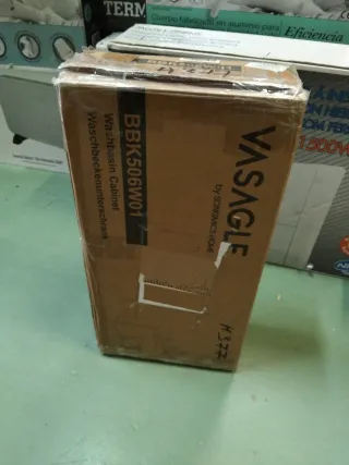 Armario Bajo Lavabo Mueble Baño VASAGLE BBK506W01