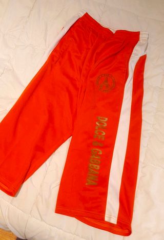Bermudas imitación Dolce & Gabbana Naranja Blanco