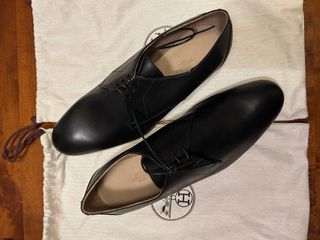 Hermes Scarpe Eleganti Pelle Nera 43