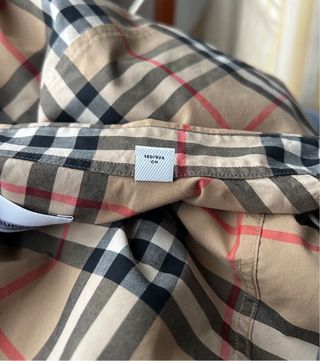 Camicia Burberry Check popeline di cotone