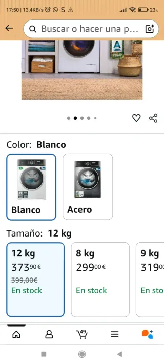 Lavadora Cecotec Bolero 12kg