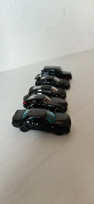 Pack 5 Coches Negro