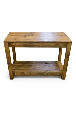 Consola de baño madera reciclada roble