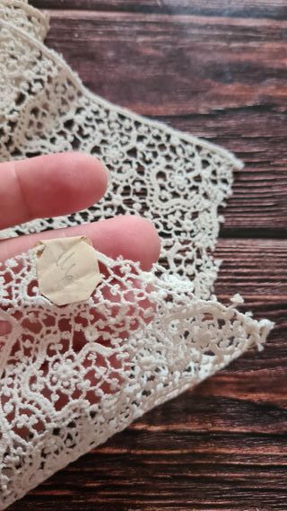 Pizzo antico Schiffli primi ’900- 195 cm