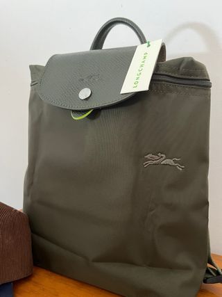 Mochila Longchamp Verde + Gorra Ralp Lauren GRATIS