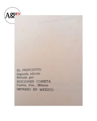 Ref. 451 Libro antiguo El Principito 1974