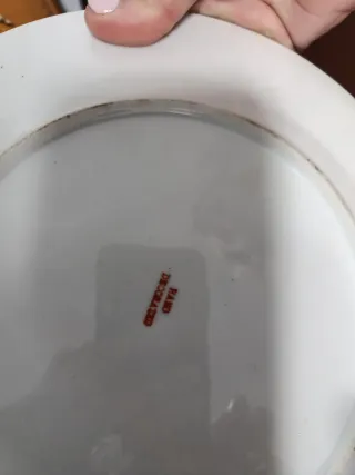 Platos de porcelana Macao decorados