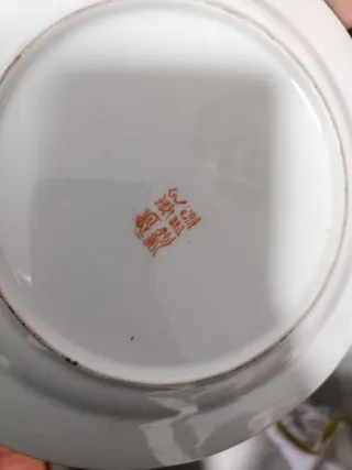 Platos de porcelana Macao decorados