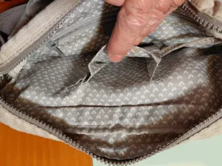 Bolso Kipling,Color gris