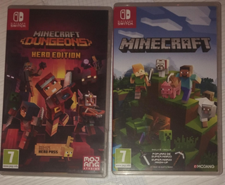 Minecraft Dungeons Hero Edition y Minecraft Switch