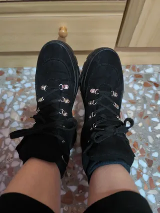 Botas negras plataforma poco usadas