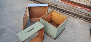 Colmenas de apicultura usadas