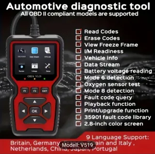 OBDII V519 Lector de Códigos Coche